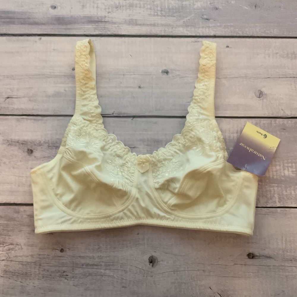 Trulife Naturalwear‎ Mastectomy Bra Womens 34A Cream Wireless 4022